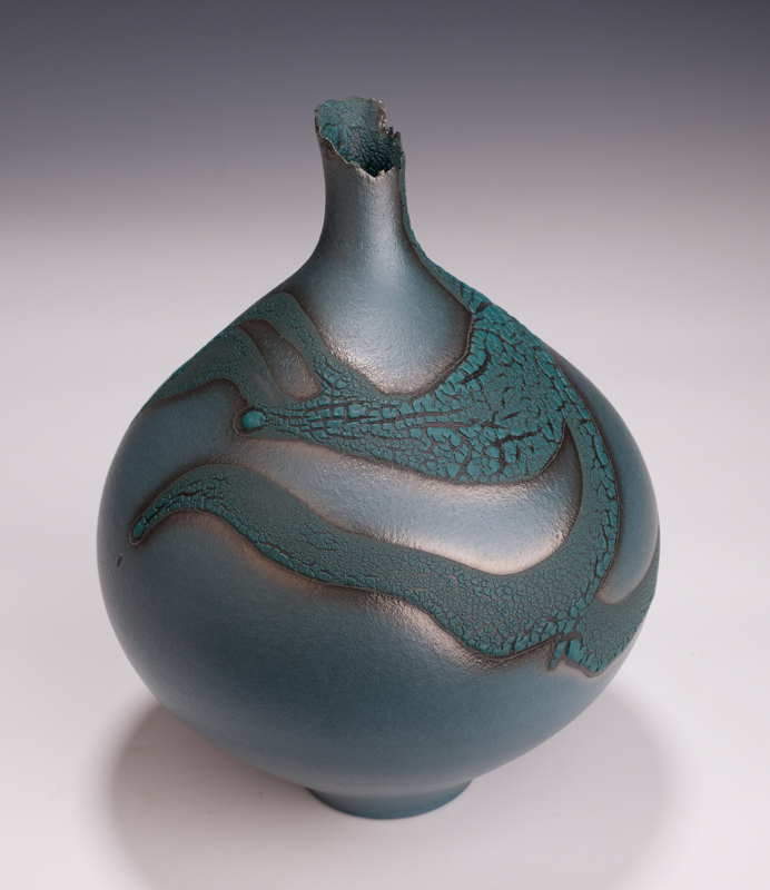 Bottle Vase by Mary Fox-10 1/2" T 2013